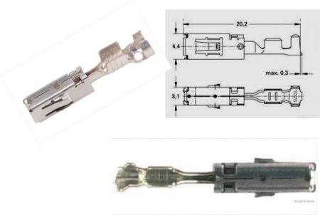 SPEC. KÁBELVÉG HÜVELY 2,8 (10 db)