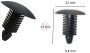 UNIVERZÁLIS KÁRPIT PATENT FEKETE D 9,4 MM (50 db)