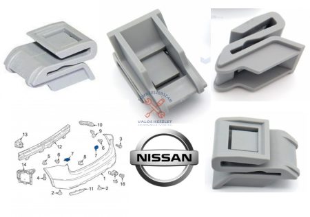 Patent Nissan Quashqai első lökhárító rögzítő (10 db)
