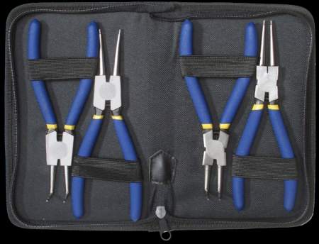 Seeger fogó készlet 175mm 4 részes