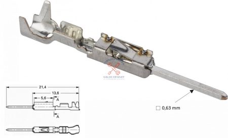 Spec. kábelvég dugó 0,63 mm (10db)