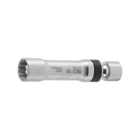   Csuklós gyertyakulcs tartórugóval 16mm 12 szögű 3/8"