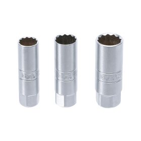 Gyertyakulcs készlet 14, 16, 18mm 3/8" 3 részes