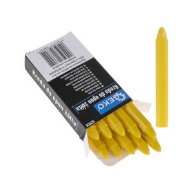 Gumijelölő kréta vízálló sárga 12x110mm 10 részes