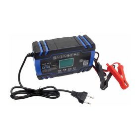 Akkumulátor töltő LCD kijelzővel 12V/24V, 8A/4A