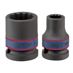 Gépi dugókulcs fej 1/2" 12 lapú rövid 15 mm