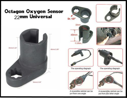 Dugókulcs oxigén sensorhoz 22mm 1/2"
