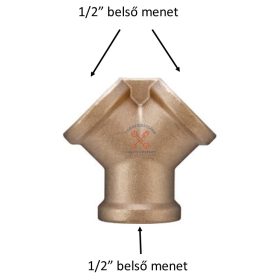 Sűrített levegő elosztó 2 ágú 1/2 "