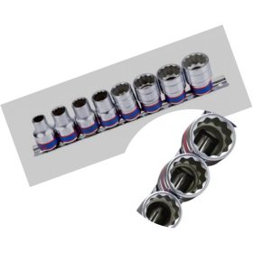 Dugókulcs készlet 10-22mm 1/2" 8 részes