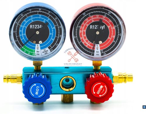 Klíma nyomásvizsgáló és csaptelep készlet R1234yf