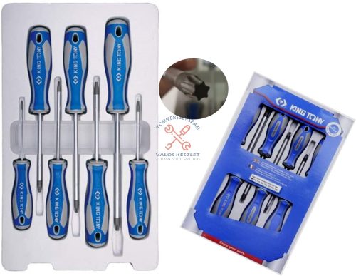 Csavarhúzó készlet torx 7 részes