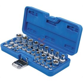 Torx dugókulcs készlet E-profil 28 részes (B70099)