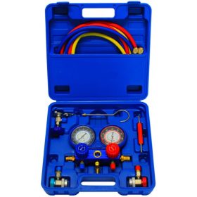 KLÍMA NYOMÁSVIZSGÁLÓ CSAPTELEP ÉS TÖMLŐ KLT R134A