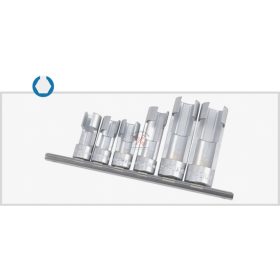   Nyitott crowafej készlet, metrikus, 1/2" és 3/8", 6 darabos