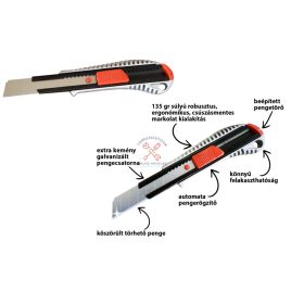 TÖRHETŐPENGÉS KÉS (SZIKE) ALUHÁZAS 18MM