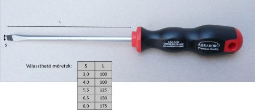 LAPOS CSAVARHÚZÓ BLACK LINE  5,5 X 125 mm  (06-09-513)
