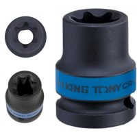 Gépi torx dugókulcs fej rövid 1/2"
