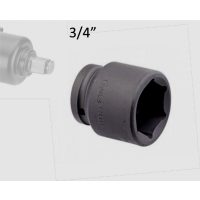 Gépi dugókulcs fej 6 lapú rövid 3/4"